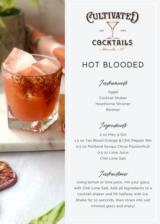 Hot Blooded Cocktail Kit