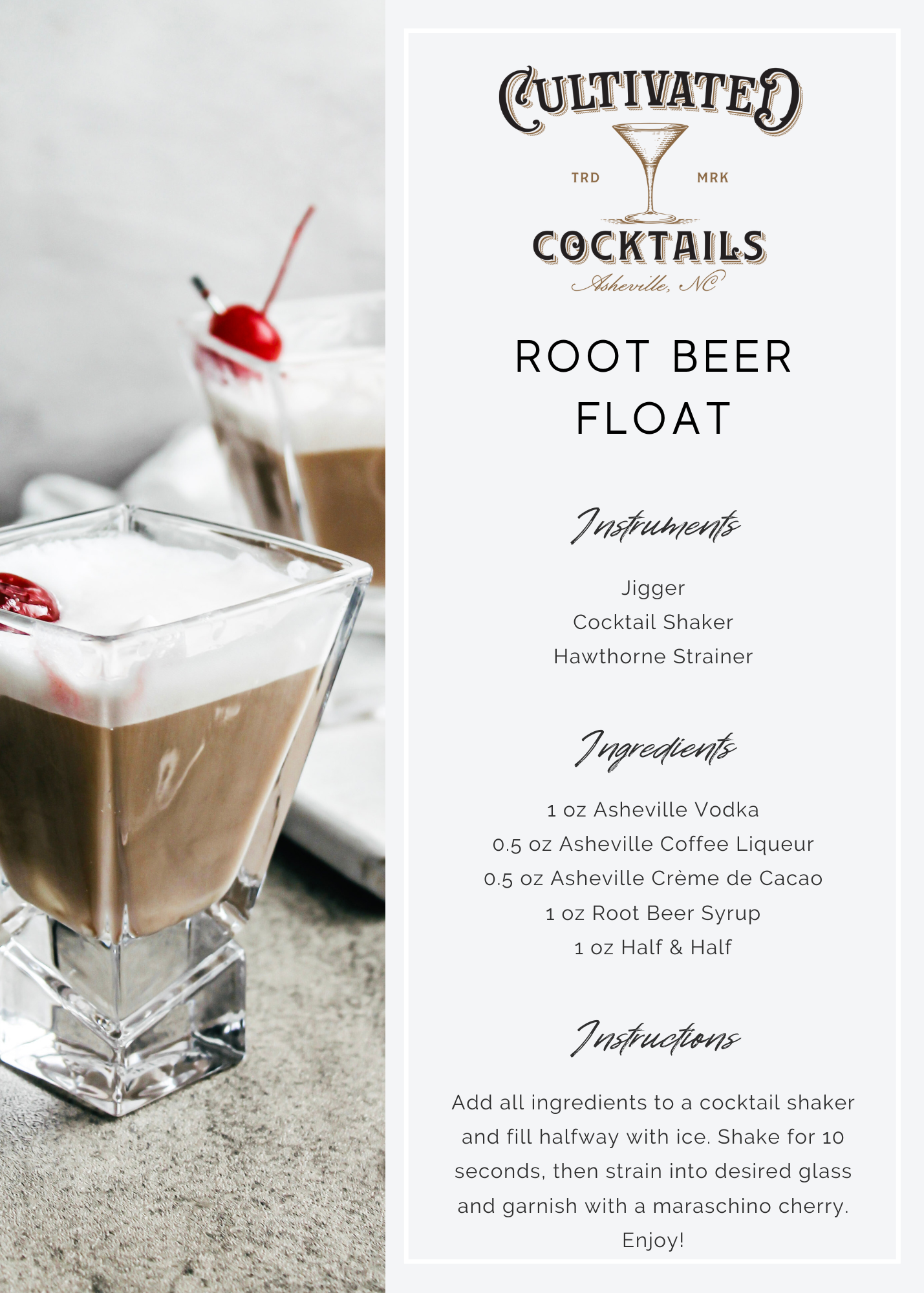 Root Beer Float Cocktail Kit